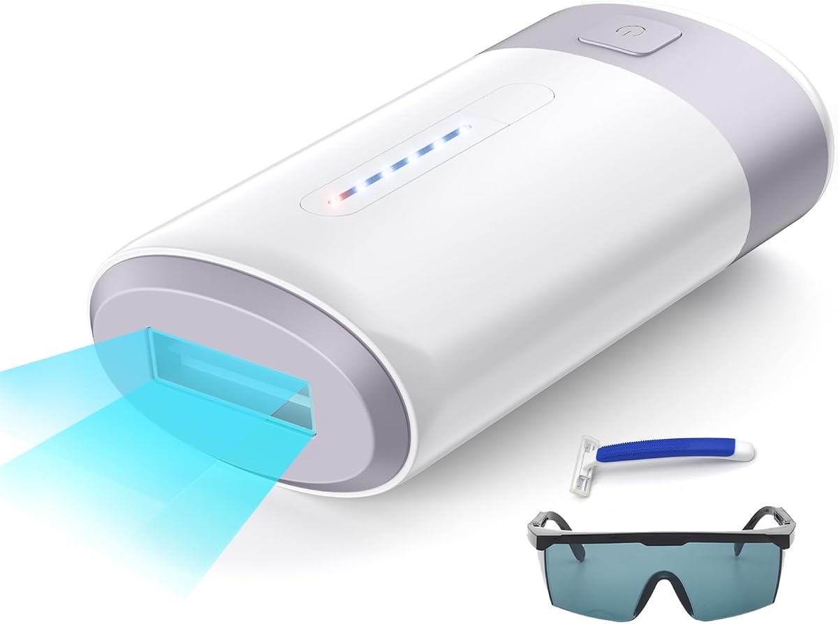 IPL Laser Hair Removal for Women and Men Salon-Level at-Home | Hair Removal Device, 5 Adjustable Levels, Auto & Manual Modes, For Full Body, Depiladora Laser 8 Weeks Result, Corded