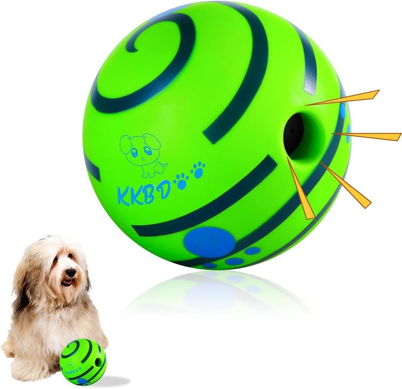 NARAYANMUNI Giggle Ball for Dogs, Interactive Dog Toys for Boredom| Durable Wobble Ball | Fun Giggle Sounds Wiggle Ball | Active Rolling Ball for Small Dogs | Green-4.4 (B0D9D23J89) Amazon Price History, Amazon Price Tracker