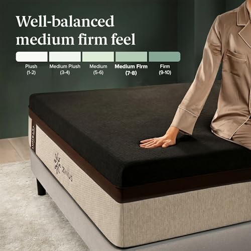 Image of Zinus Lumbar+ Premium Memory Foam Mattress - 14 Inch, Queen, Lumbar Support, Targeted Pressure Relief, Cooling Gel & Green Tea, Fiberglass Free, Medium Firm, CertiPUR-US & OEKO-TEX Certified