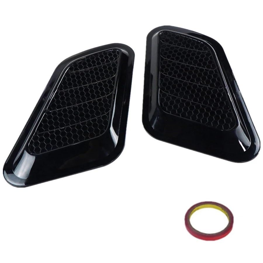Cubierta de ventilación del capó tuning en negro brillante para el motor 3