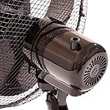 Oypla Electrical 12" 3 Speed Oscillating Black Electric Desk Home Office Fan - Image 8