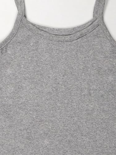 Image of KiddoPanti Girls 100% Cotton Rib Solid Camisole Tank Top Pack of 3