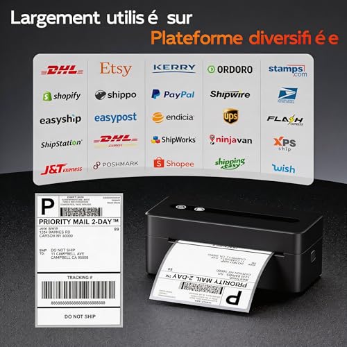 Imprimante thermique etiquette connectée pour expéditions Vinted