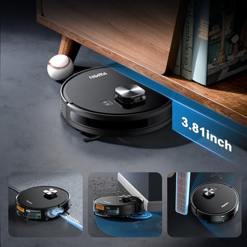 MAMNV Robot Vacuum and Mop, 11500 Pa Suction, 3-in-1 Robotic Vacuum with Smart LiDAR Navigation, 90 Day Self-Emptying,160 Min Runtime,App/Alexa/Voice Control, Ideal for Pet Hair, Carpet & Hard Floor by MAMNV - Used condition - Image 8