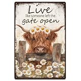 SUPERDANT Altlandrind Plaqueta Gänseblümchen Plaqueta Retro Plaqueta Vintage Casa de campo Decoración Plaqueta para dormitorio Sala de estar Apartamento Café Bar Interior Exterior Arte mural Regalos