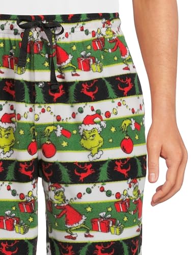 Dr. Seuss The Grinch Mens Holiday Microfleece Sleep Lounge Pant, Sizes S-XL2