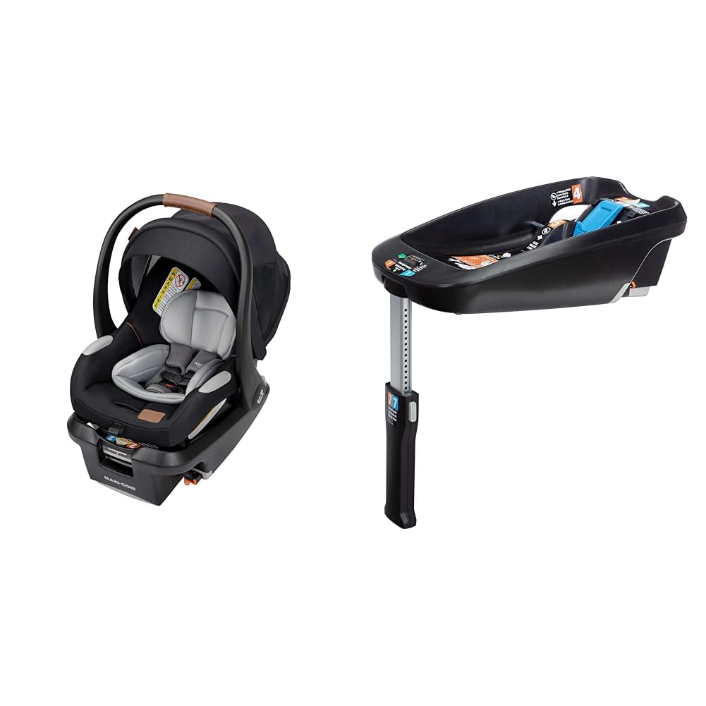 Maxi-Cosi MicoTM Luxe+ Infant Car Seat and Base Bundle with MaxiLock Installation and Extra Plush Inserts