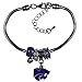 NCAA Siskiyou Sports Womens Kansas State Wildcats Euro Bead Bracelet One Size Team Color