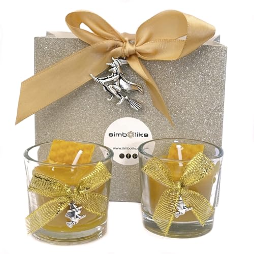 SIMBOLIKS 2 velas de mel naturais para o Ritual dos dias 11 e 22 de cada mês, Ritual do mel, dias mágicos, Ritual 11 e 22, velas de mel de abelha