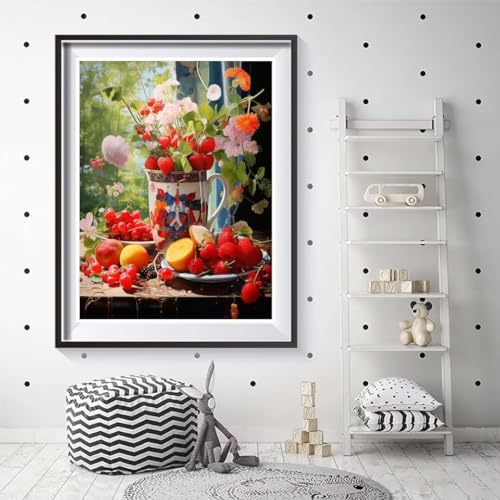 DIY 5D Diamant Painting Adulte Fleur 70x90cm pour Broderie Strass