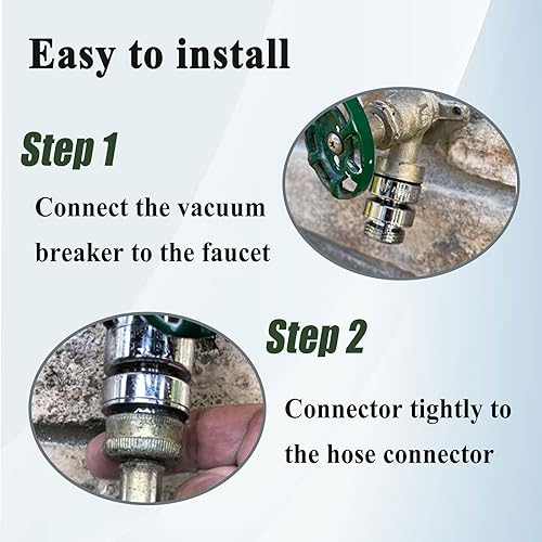 Ebrmeiwo Pk1390 Self -Draining Vacuum Breaker Replacement, Outdoor Faucet Adapter thumb #3