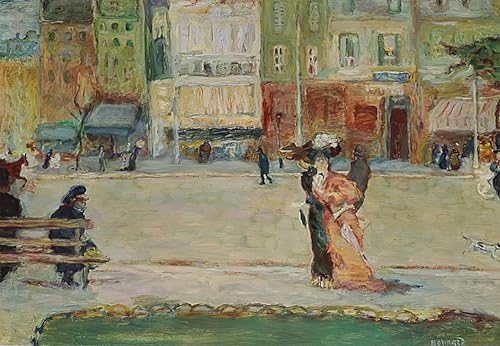Scène de rue Paris Pierre Bonnard Impression Toile Décoration Bureau