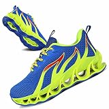 UMIYE Boys Girls Shoes Breathable Textile Uppers Lightweight Jogging Fashion Sneakers Blue Size 3 Li