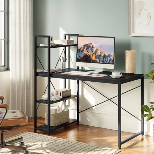 Reviews de Oficina Escritorio para comprar hoy. 48 SEASKY 120 * 75CM Simple Hogar Escritorio Minimalista, Escritorio Mesa Oficina con 4 Repisas, Estilo Minimalista Moderno, MAX 120 kg, Escritorios para Computadora, Estudiar,...