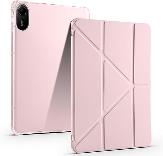 Kilifplus Xiaomi Redmi Pad 2 ile Uyumlu Kılıf Tri Folding Silikon Kalem Bölmeli Katlanabilir Standlı PU Deri Yumuşak Kapak, Tablet Kılıfı [Akıllı Kapak, Uyku Modlu] - Siyah