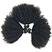 Brazilian Afro Kinky Curly Hair Extension 8-22inch 4B 4C 1 Bundle 100g Brazilian Virgin Remy Human Hair Weaves Natural Black Color (1 bundle 10inch, natural black)