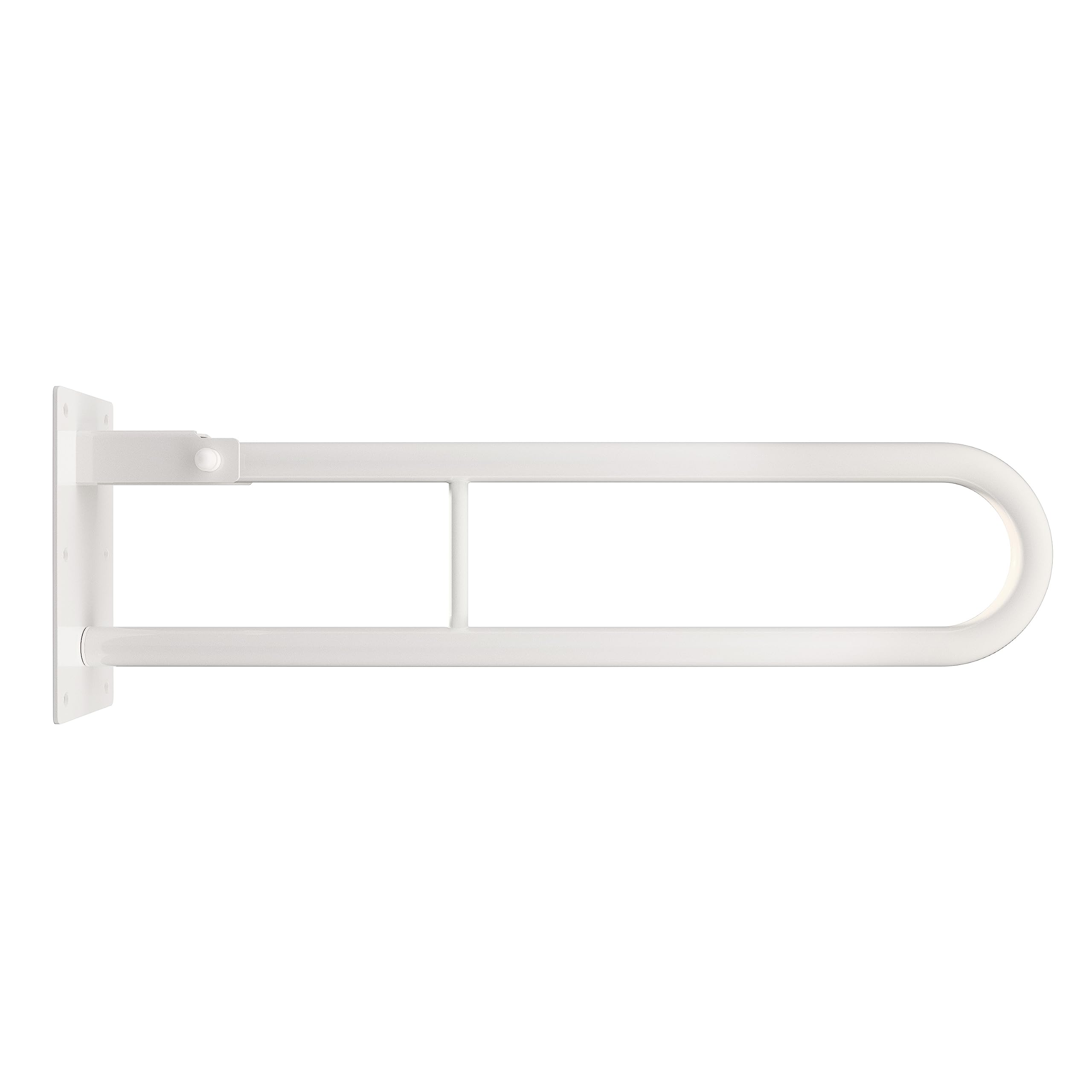 Aquabad® Barra de Apoyo abatible de acero, blanco, 80 cm