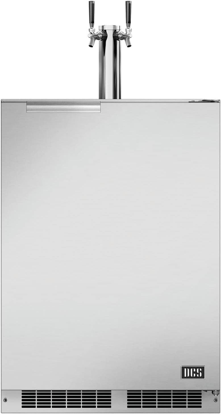 DCS 24-Inch 5.7 Cu. Ft. Right Hinge Outdoor Rated Dual Tap Beer Dispenser/Kegerator - RF24BTR2