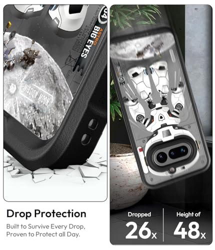 Image of KAPAVER Astro Big Eyes Back Cover Case for Nothing Phone 4a | Nothing Phone 4a Back Cover (Nova White)
