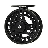 ANGLER DREAM Silver/Black (1/2WT 3/4WT 5/6WT 7/8WT) Fly Reel Aluminum Alloy Large Arbor Fly Fishing Reels