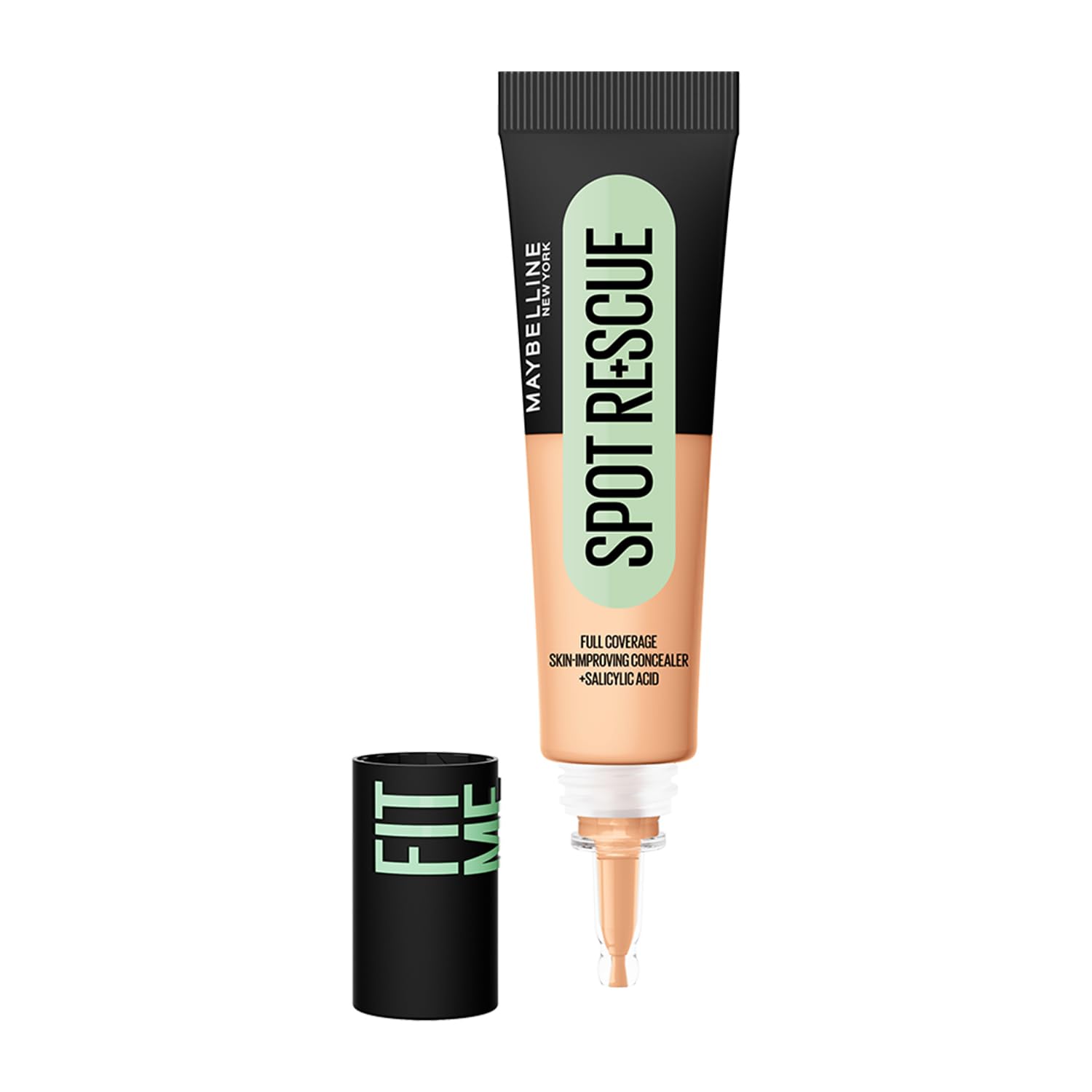 Maybelline New York Fit Me Spot Rescue Full Coverage Concealer, 24H Wear, Fades Spots, Minimizes Pimples, Clinically Tested, Non Comedogenic-20, 15ml-picture-32