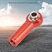 HERCHR RC Car Rod Ends, 10Pcs Aluminium Alloy Metal Link Rod End, M4 Ball Joint Head for 1/10 Model RC Crawler Car Accessories(Red)