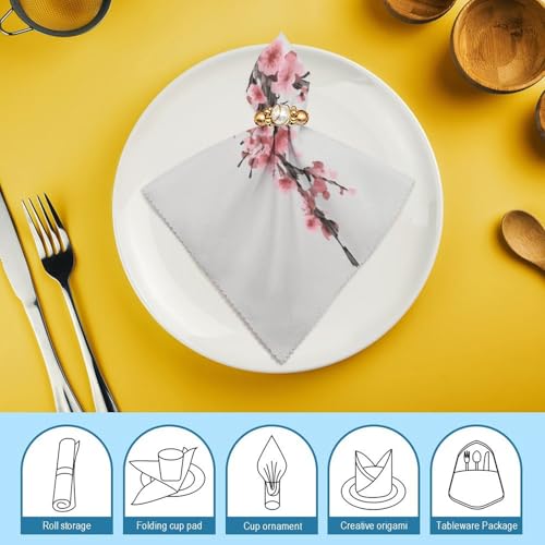 Servilletas de Tela Florales Cherry Blossom 2 Pzs miniatura 7