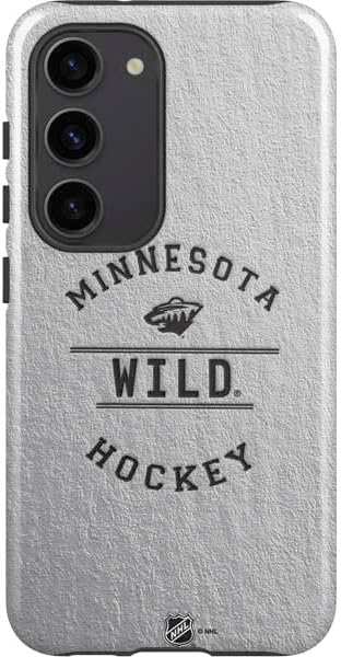 Skinit Pro Phone Case Compatible with Galaxy S23 - Officially Licensed NHL Minnesota Wild Frozen Design