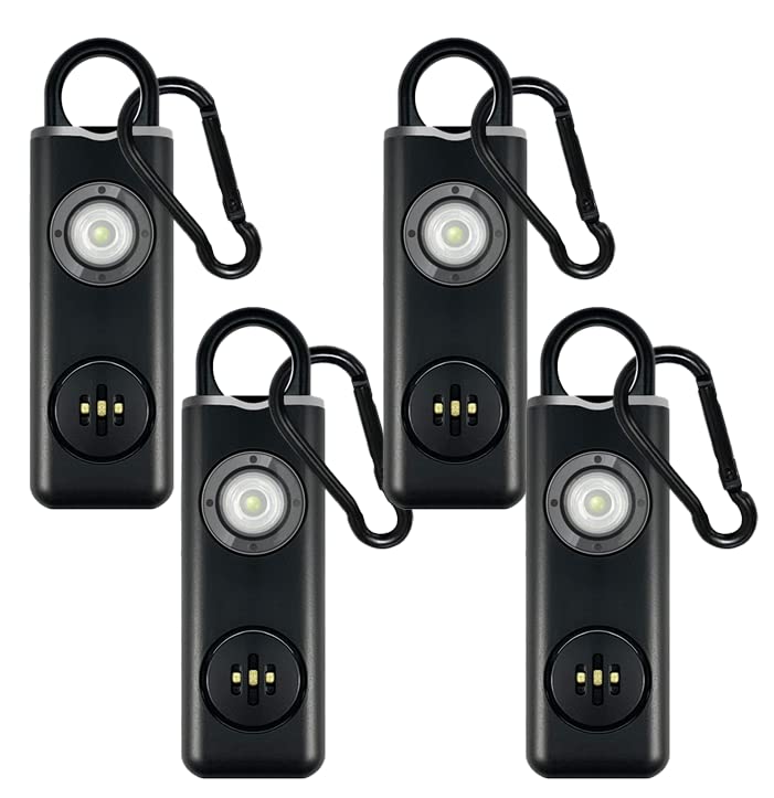 Hero Defense Alarm by Prepared Hero - 4 Pack - Personal Security Alarm That Fits in Your Pocket