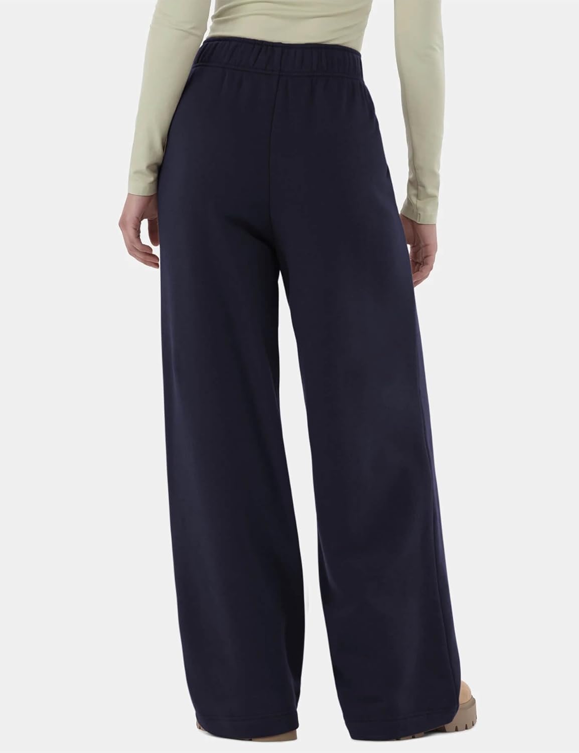 HeSaYep Women's Fleece Lined Sweatpants 2025 Winter Thermal Wide Leg Cotton Baggy Sweat Pants with Pockets - Image 2