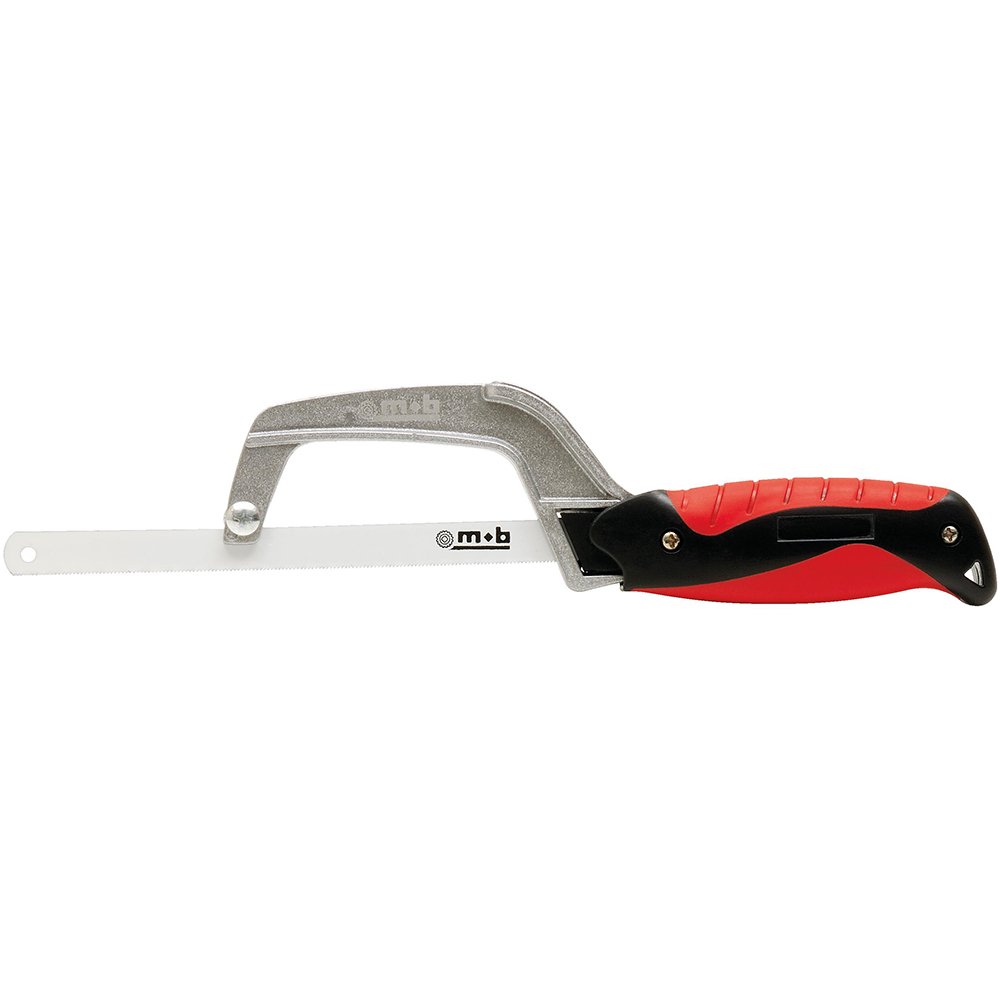 Peddinghaus Silver/Red/Black 6314000001 Mini Hack Saw With Elastomer-Handle, 300 Mm