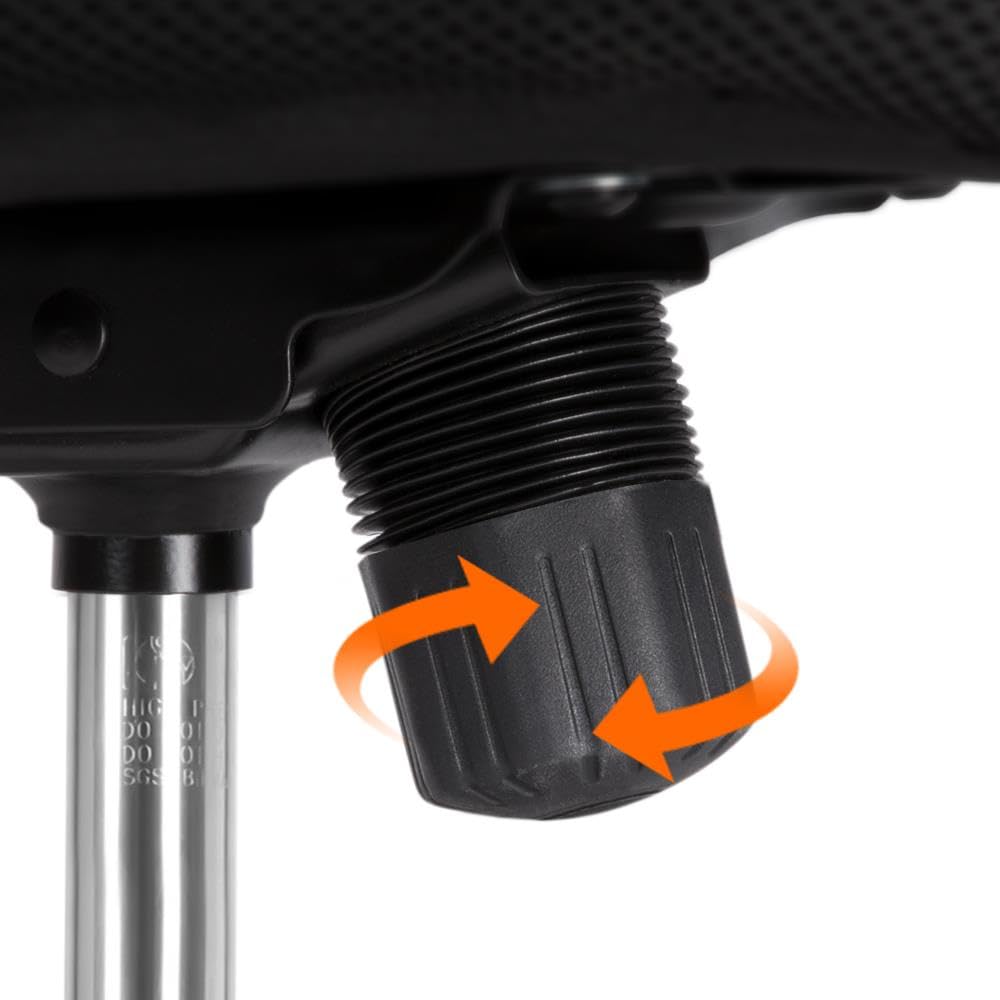 Sedia da Ufficio Scrivania con Rotelle Girevoli e Braccioli Ergonomica Lombare e con Altezza Regolabile Imbottita e Rete Traspirante Portata 136 kg Nero