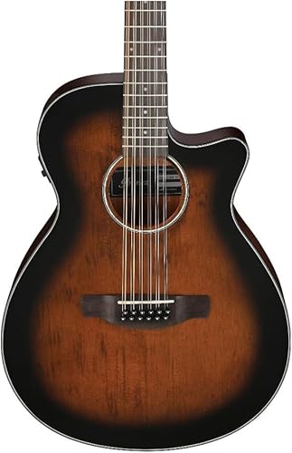 Miniatura 4 de Ibanez AEG - Guitarra acústica eléctrica de 12 cuerdas violín oscuro Sunburst
