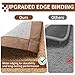 YDKGL Washable Area Rug 5x7 Large Jute Like Rug for Living Room, Soft Non Slip Rugs Carpet for Dining Room Bedroom Cotton Boho Woven Braided Rugs Home Office Decor, Brown