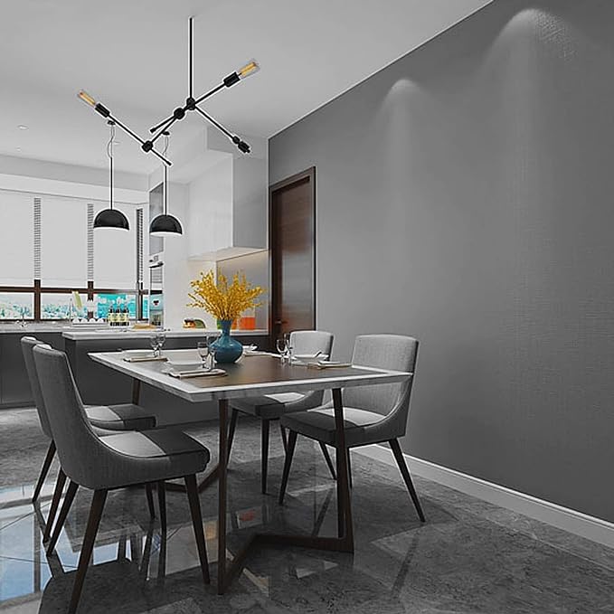 Image of Vinyl Contact Paper Decorative for Cabinets Countertops Kitchen Shelves Liner Self Adhesive Film Peel and Stick Waterproof Removable Wallpaper (Inches 24 x 118, Matte Grey)
