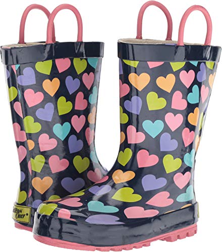 Image of Western Chief Kids Ladybug Rain Boot(Toddler /Little Kid /Big Kid) | Built for outdoor play, pull-on loops for self-dressing, comfort EVA insole, rubber traction outsole, toddler to big kid size