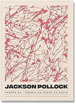 Amazon ポスター 絵画ジャクソンポロック抽象芸術インテリア おしゃれ アートポスター 絵画 インテリア 油絵 壁飾り ウォールステッカー 木 絵画風壁紙ポスタ 30x45cm フレームなし ウォールステッカー オンライン通販