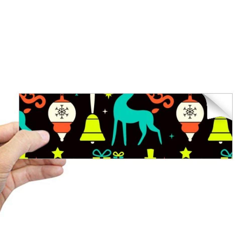 Sticker rectangulaire pour fenêtre motif wapiti géométrique et design épuré