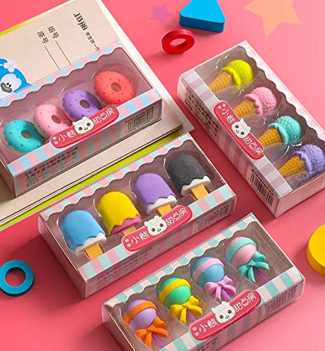 Imported Stuff Cutest Donuts Ice Cream Cup Cake Erasers � B�Day Return Gift Party Idea for Kids Birthday (04 Packs/16 PCS./lot) (B08BKML18F) Amazon Price History, Amazon Price Tracker