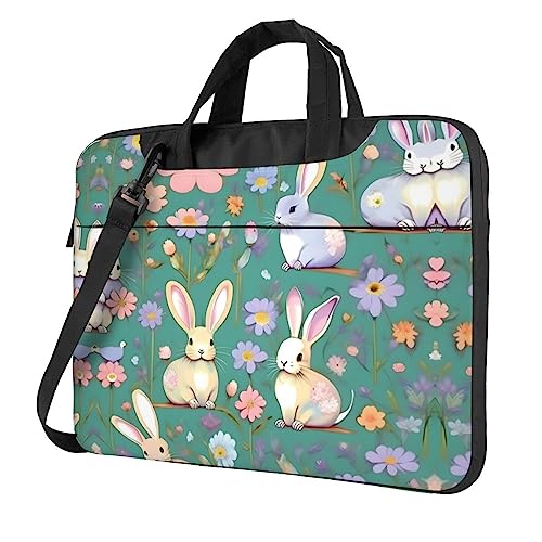 Funda de computadora portátil de 15.6 pulgadas para oficina y universidad con flores