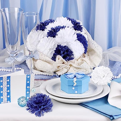 Tigeen RUN-TIGEEN-509 120 Pcs Silk Carnation Flower Artificial Carnations Fake Carnations Artificial Flowers Head For Wedding Decoration, Diy, Funeral Arrangements Wreaths Diameter 3.5'' And 6'' Stem thumb #5