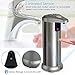 Nozama Automatic Soap Dispenser Equipped with Stainless Steel, Adjustable Switches, Infrared Motion Sensor, Waterproof Base,Suitable for Bathroom Kitchen Hotel Restaurant