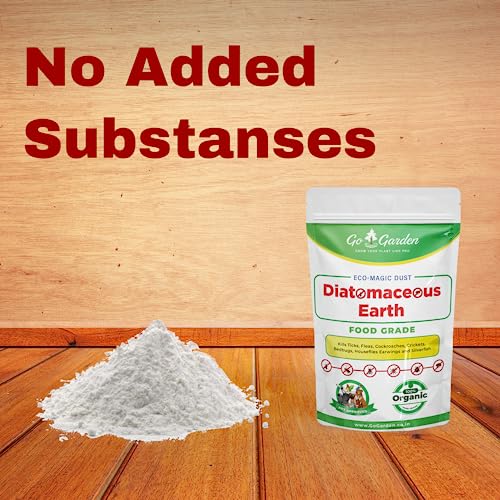 Image of Go Garden Diatomaceous Earth Powder | Organic Pest Control | Cockroach Killer, Ant Repellent, and Flea Control for Dogs 900G