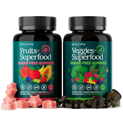 Everyday Debloat & Detox Sugar-Free Fruits and Veggies Gummies -