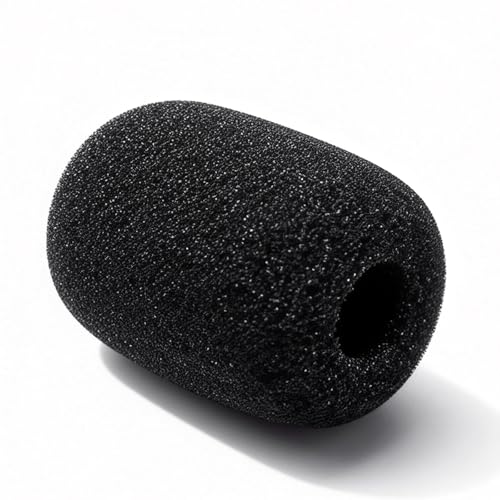 Image of 20-Pack Mic Cover, Pop Filter Sponge Foam Windscreen for Microphone, Professional Audio Enhancement for Streaming Gaming Teaching Podcasting, Universal Lapel Headset Microphone Protection