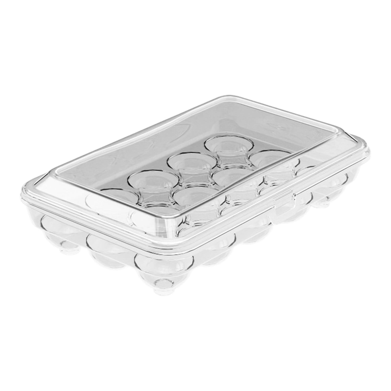 Clear Eggs Holder Box with 10/15 Compartments Perfect for Refrigerator Storage Practical Eggs Organizers Tray Oocyte Storage Container