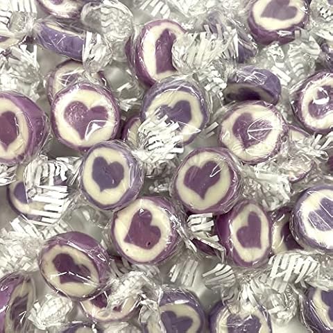 Herzbonbons zu Hochzeit Taufe Kommunion 500g Großpackung - handgewickelte Rocks-Bonbons mit Herz - Tischdeko, Nascherei, Gastgeschenke zur Hochzeit, Deko Cover