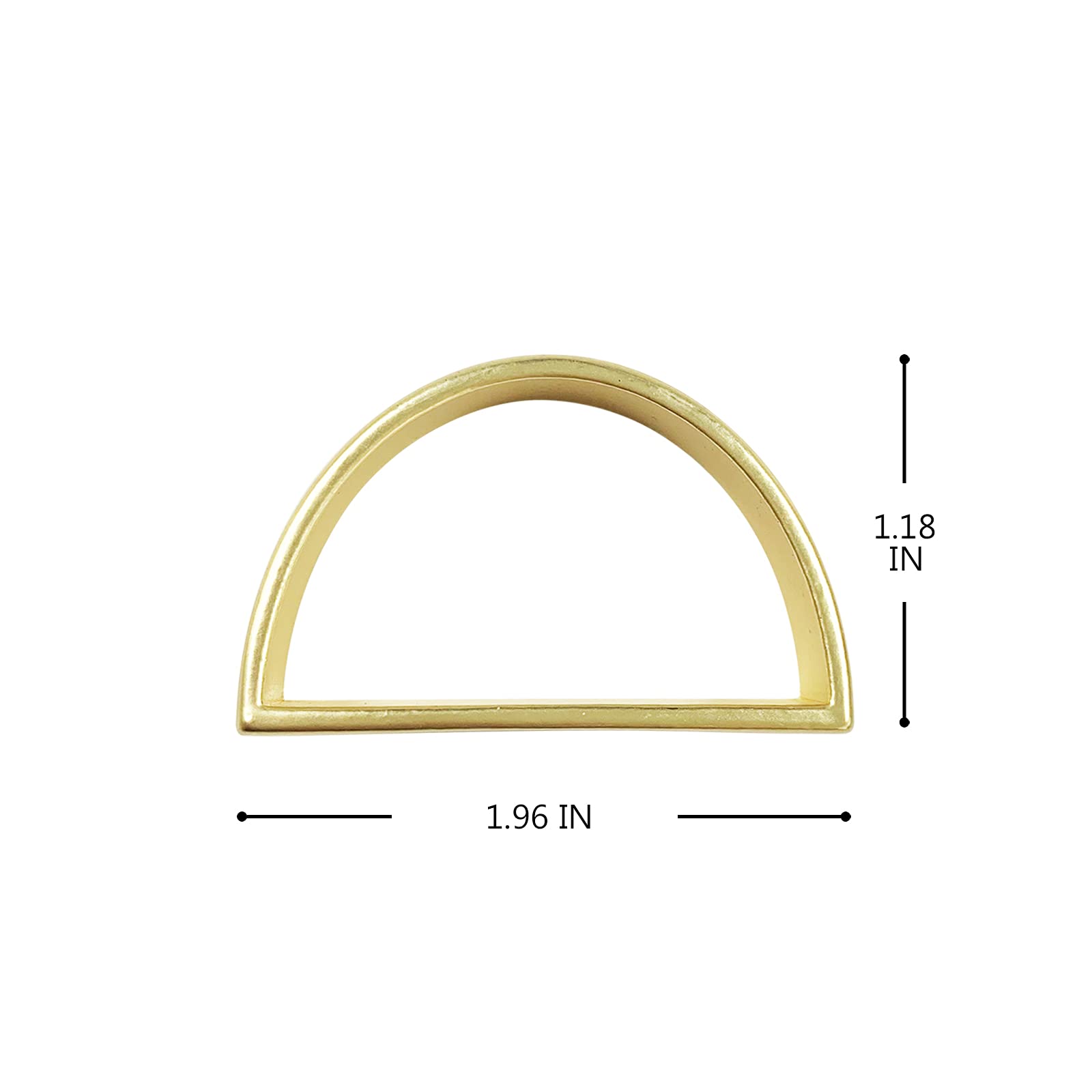 wonlex Cuff Brushed Gold Napkin Rings Set of 4, Modernist Napkin Ring Holder for Wedding, Banquet, Metallic Adornment for Table Settings, Glossy Serviette Buckles Decor (Semicircle)