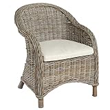 Auflagen mit beigefarbenem Bezug aus 100% Polyester und mit Reißverschluss.