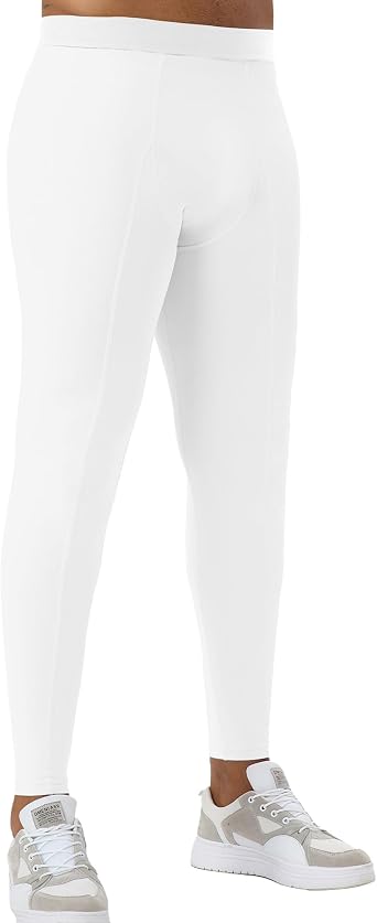 Mens Compression Pants Running Leggings Workout Athletic Tights Cool Dry Base Layer for Basketball Cycling Yoga
